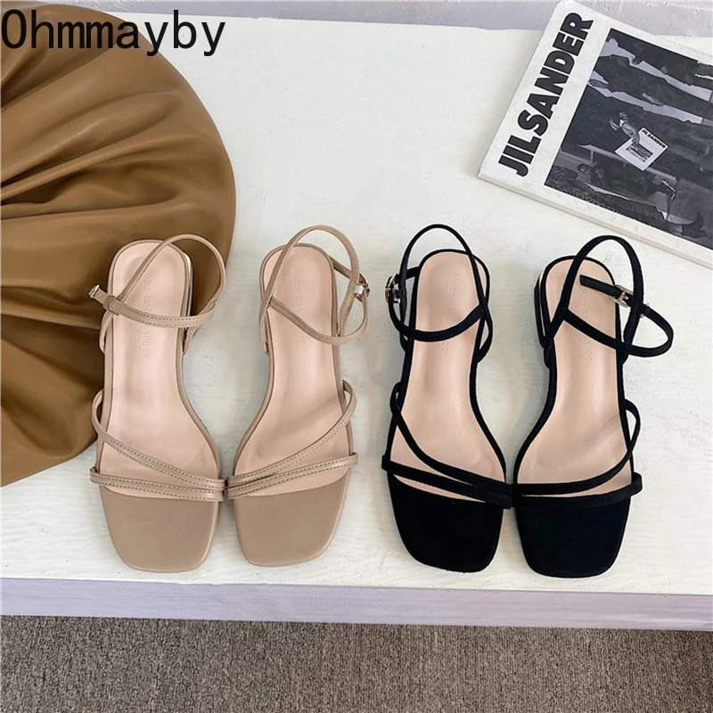 2022 Elegant Narrow Band Sandals Women Thick Heel Ladies Ankle Strap Shoes High Quality Open Toe Sandal Summer Mujer
2022 Elegant Narrow Band Sandals Women Thick Heel Ladies Ankle Strap Shoes High Quality Open Toe Sandal Summer Mujer