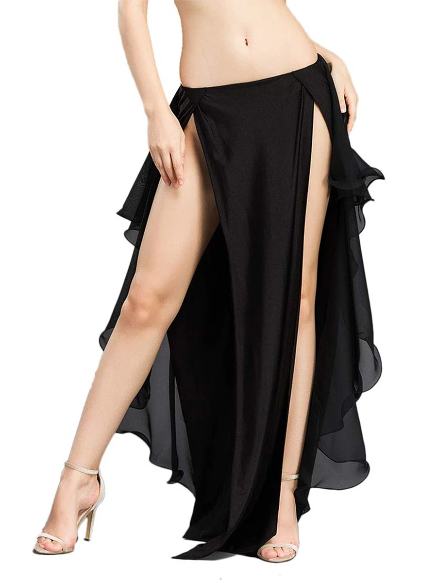 Sexy Stage Show Long Skirt Women Belly Dance Skirt Low Waist Slit Ruffled Ballroom Skirts Summer Aesthetic Clothes Streetwear
Sexy Stage Show Long Skirt Women Belly Dance Skirt Low Waist Slit Ruffled Ballroom Skirts Summer Aesthetic Clothes Streetwear