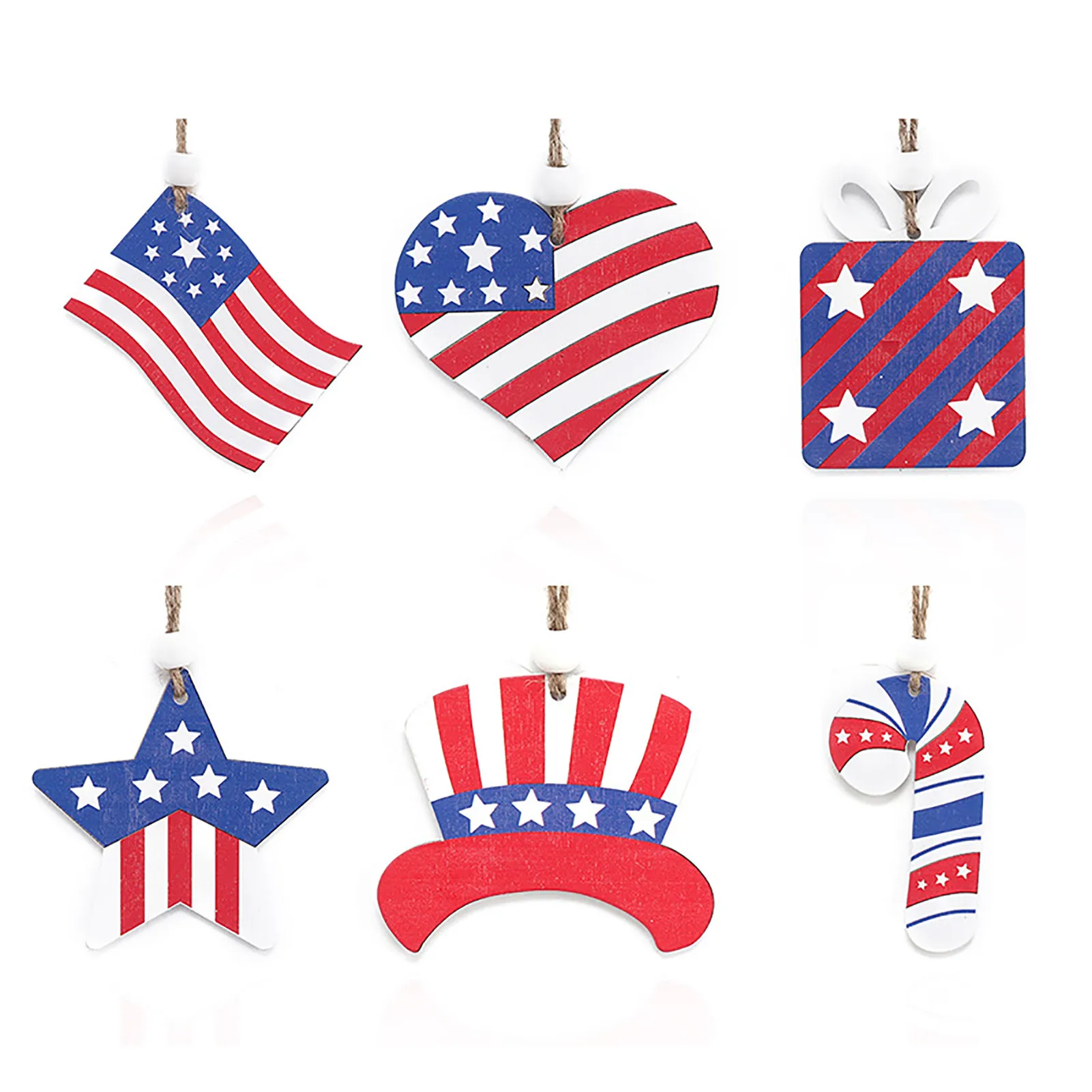 4th Of July Patriotic Wooden Ornaments 6Pcs Independence Day Pendants With Holes US Independence Day Labor Day Decorations With
4th Of July Patriotic Wooden Ornaments 6Pcs Independence Day Pendants With Holes US Independence Day Labor Day Decorations With