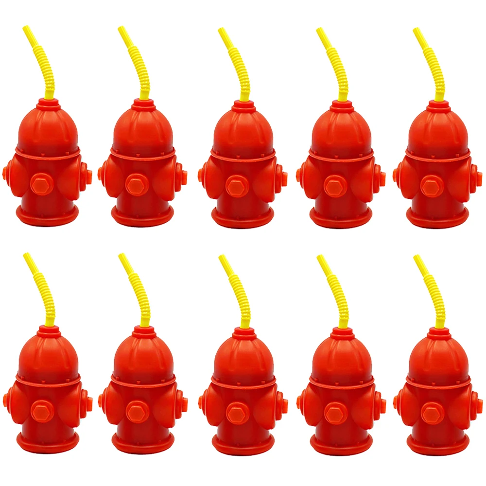 10 Packs Fire Hydrant Straw Cups With Lids Reusable Red Plastic Fire Truck Straws Cups Firefighter Birthday Party Favors for Kid
10 Packs Fire Hydrant Straw Cups With Lids Reusable Red Plastic Fire Truck Straws Cups Firefighter Birthday Party Favors for Kid