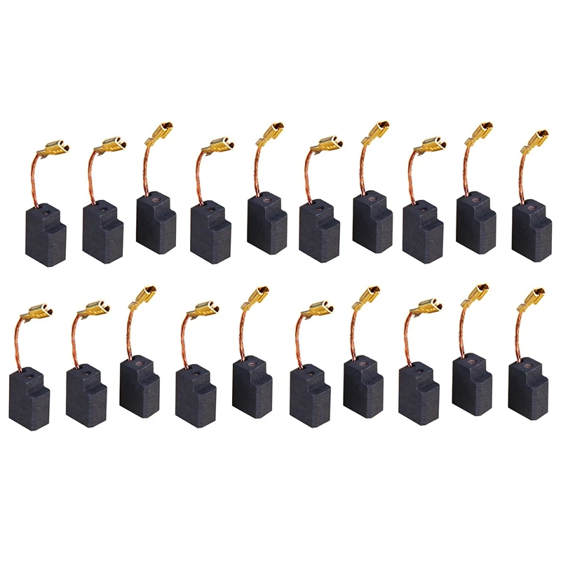 10 Pairs of Carbon Brushes 6.35X10X13 mm Power Tool Spare Parts, Suitable for DEWALT Angle Grinder D28111 D28116
10 Pairs of Carbon Brushes 6.35X10X13 mm Power Tool Spare Parts, Suitable for DEWALT Angle Grinder D28111 D28116
