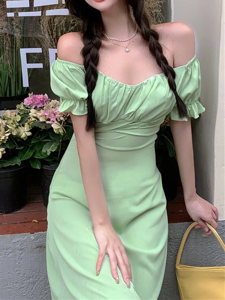Summer Elegant Women Midi Dress Ladies Casual Off Shoulder Party Vestdios Female Fashion Clothes
Summer Elegant Women Midi Dress Ladies Casual Off Shoulder Party Vestdios Female Fashion Clothes