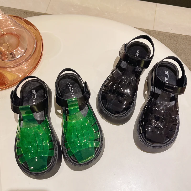 Transparent Cage Shoes Woven Hole Shoes 2022 Summer New Fashion Sponge Cake Thick Bottom Toe Hollow Roman Sandals Women Sandals
Transparent Cage Shoes Woven Hole Shoes 2022 Summer New Fashion Sponge Cake Thick Bottom Toe Hollow Roman Sandals Women Sandals