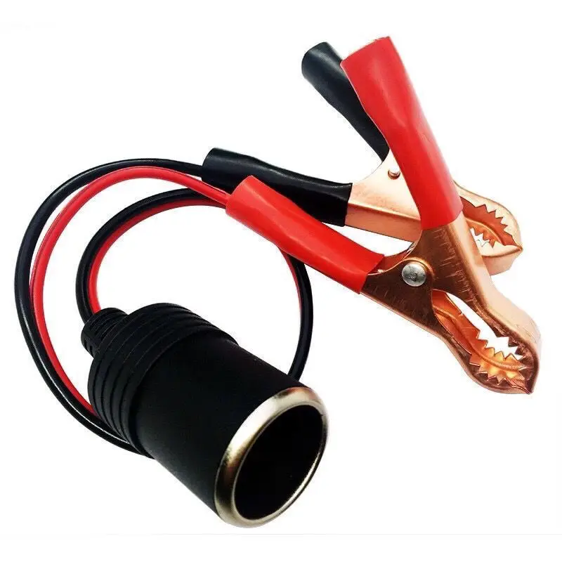 1PC 12V Power Car Cigarette Lighter Female To Alligator Clip Extension Connector To Terminal Clip-on Battery Adapter Auto Socket
1PC 12V Power Car Cigarette Lighter Female To Alligator Clip Extension Connector To Terminal Clip-on Battery Adapter Auto Socket
