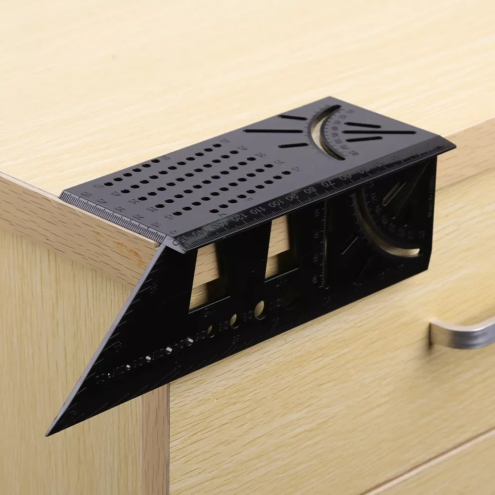 Mitre Angle Measuring Square Gauge with Pen Woodworking Scribe Mark Line Ruler Carpenter Layout Measuring Tools
Mitre Angle Measuring Square Gauge with Pen Woodworking Scribe Mark Line Ruler Carpenter Layout Measuring Tools