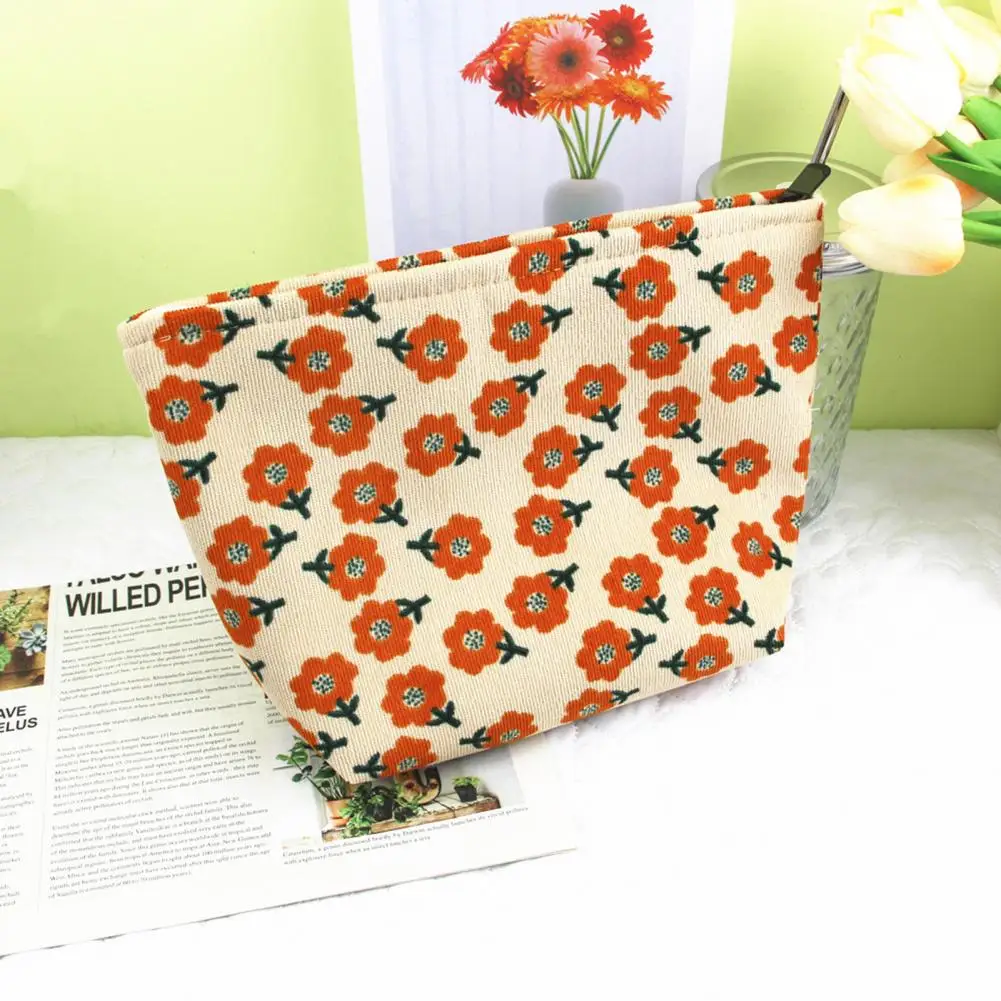 Toiletry Cosmetic Bag Multifunctional Flower Print Corduroy Cosmetic Bag Capacity Travel Toiletry Organizer for Makeup Lipstick 
Toiletry Cosmetic Bag Multifunctional Flower Print Corduroy Cosmetic Bag Capacity Travel Toiletry Organizer for Makeup Lipstick