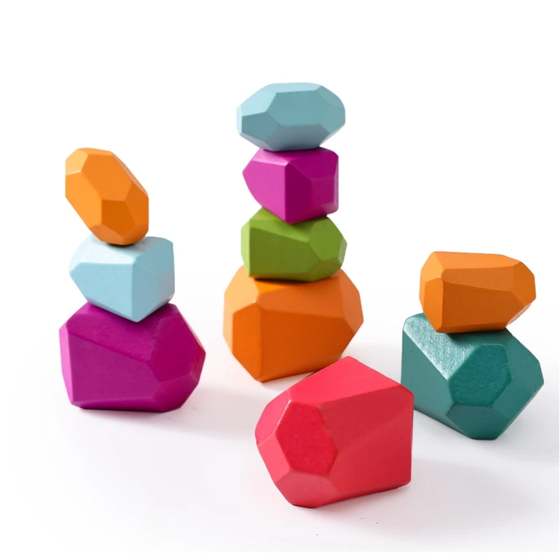 Montessori Wood Rainbow Stones Block Toys Colorful Building Block Rainbow Stacker Balancing Educational Toys for Kids Gift
Montessori Wood Rainbow Stones Block Toys Colorful Building Block Rainbow Stacker Balancing Educational Toys for Kids Gift