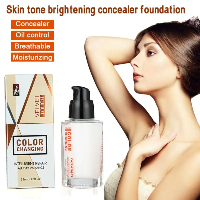 35ml Makeup Hydrating benefits Coverage Base Cosmetics Primer Temperature Change Complexion Liquid Foundation Cream
35ml Makeup Hydrating benefits Coverage Base Cosmetics Primer Temperature Change Complexion Liquid Foundation Cream