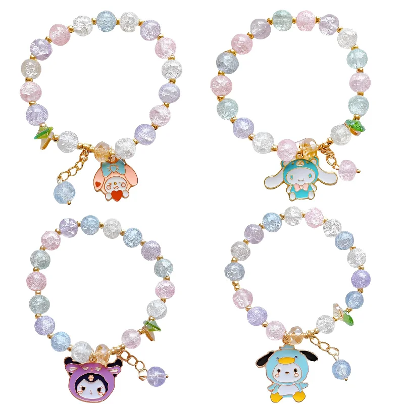 Kawaii Sanrio Kuromi Хрустальный Браслет Аниме Cinnamoroll милые подруги браслет дружбы подарок эластичный шнур ювелирные изделия оптом
Kawaii Sanrio Kuromi Хрустальный Браслет Аниме Cinnamoroll милые подруги браслет дружбы подарок эластичный шнур ювелирные изделия оптом