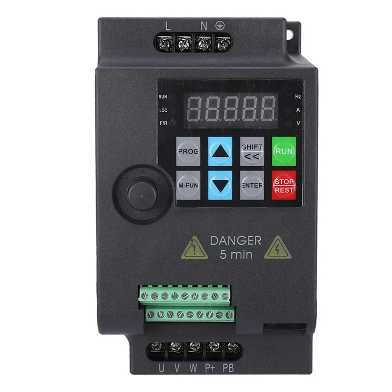 0.75KW 1-PH 220V To 3-PH 220V 4.0A VFD VARIABLE FREQUENCY DRIVE INVERTER Motor Governor Tool Single-phase General Inverter
0.75KW 1-PH 220V To 3-PH 220V 4.0A VFD VARIABLE FREQUENCY DRIVE INVERTER Motor Governor Tool Single-phase General Inverter