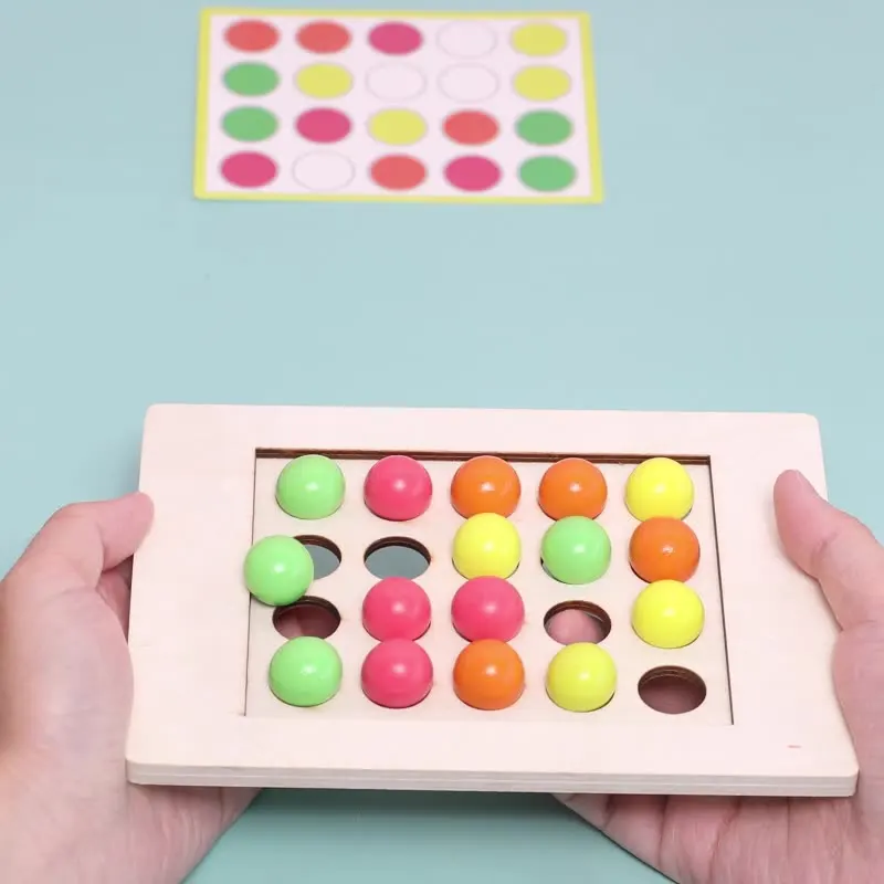 Memory Fingertip Ball Game Montessori Early Education Children's Logical Thinking Training Wooden Parent-child Interactive Toys
Memory Fingertip Ball Game Montessori Early Education Children's Logical Thinking Training Wooden Parent-child Interactive Toys