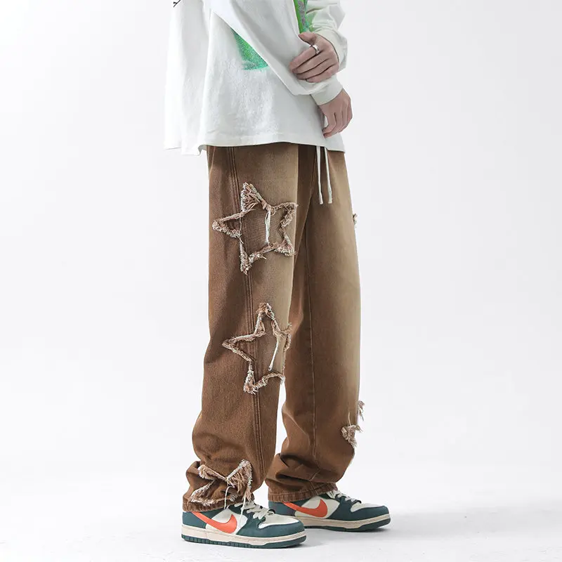 Y2K Men‘s Streetwear Oversized Star Pattern Straight Trousers Male Baggy Jeans Men/Women Hip Hop Denim Pants Korean Clothes
Y2K Men‘s Streetwear Oversized Star Pattern Straight Trousers Male Baggy Jeans Men/Women Hip Hop Denim Pants Korean Clothes