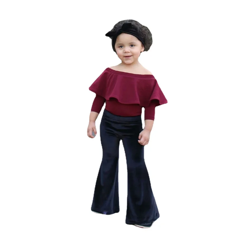 kids suits velvet flare pants tracksuits Spring 2023 children clothes 1-7Y boutique sets 2pcs for little baby girls ruffles tops
kids suits velvet flare pants tracksuits Spring 2023 children clothes 1-7Y boutique sets 2pcs for little baby girls ruffles tops