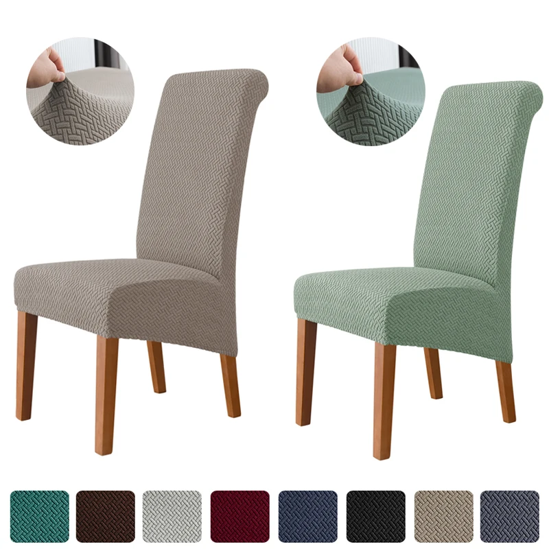 Jacquard Chair Cover Elastic XL Size Long Back Chair Covers For Dining Room Washable Soft Seat Cover For Office Wedding Banquet
Jacquard Chair Cover Elastic XL Size Long Back Chair Covers For Dining Room Washable Soft Seat Cover For Office Wedding Banquet