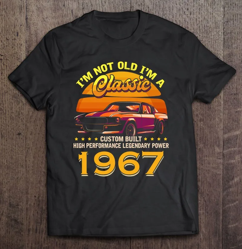Футболка мужская оверсайз с надписью «I'm Not Old I'm A Classic», 55 дней рождения, 1967
Футболка мужская оверсайз с надписью «I'm Not Old I'm A Classic», 55 дней рождения, 1967