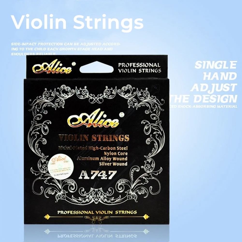 Струны для скрипки Alice A747, 4 струны, E-String X2 для скрипки 4/4, 3/4, 1/2, 1/4, 1/8, с покрытием из стали, с нейлоновым сердечником, с алюминиевой обмоткой Mg
Струны для скрипки Alice A747, 4 струны, E-String X2 для скрипки 4/4, 3/4, 1/2, 1/4, 1/8, с покрытием из стали, с нейлоновым сердечником, с алюминиевой обмоткой Mg