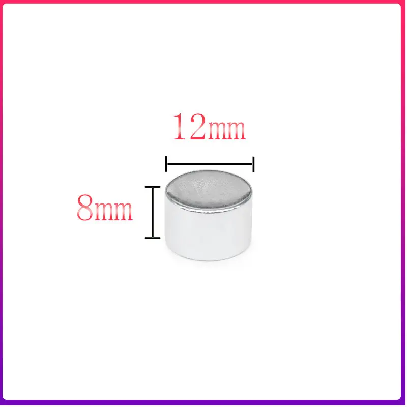 5/10/15/20/50PCS 12x8 Round Rare Earth Magnet 12mm X 8mm Neodymium Magnet strong 12x8mm Disc Permanent NdFeB Magnet 12*8 mm
5/10/15/20/50PCS 12x8 Round Rare Earth Magnet 12mm X 8mm Neodymium Magnet strong 12x8mm Disc Permanent NdFeB Magnet 12*8 mm