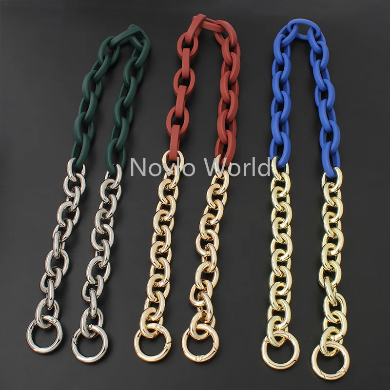 1-5pcs 9 colors 120cm Resin Long Shoulder Strap Chain Metal Clasps Rings For Female Leather Bag Purse Top Handle Chains
1-5pcs 9 colors 120cm Resin Long Shoulder Strap Chain Metal Clasps Rings For Female Leather Bag Purse Top Handle Chains