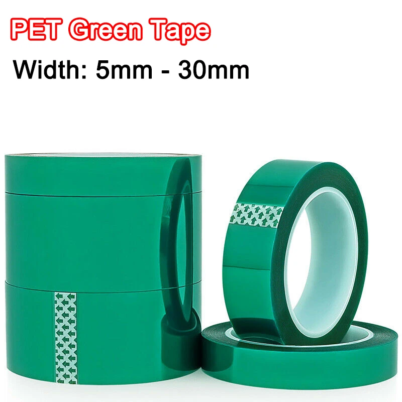 Polyester Tape 33m/Roll Width 5 - 30mm High Temp 250°C Masking Tape Green Insulation Tear Resistant Transformer SMT Tin Furnace
Polyester Tape 33m/Roll Width 5 - 30mm High Temp 250°C Masking Tape Green Insulation Tear Resistant Transformer SMT Tin Furnace