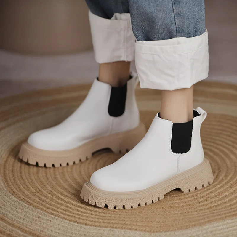 Leather Ankle Boots Women 2021 Autumn Casual Comfort Chelsea Boots Woman Waterproof Non-slip Kitchen Botas Mujer
Leather Ankle Boots Women 2021 Autumn Casual Comfort Chelsea Boots Woman Waterproof Non-slip Kitchen Botas Mujer