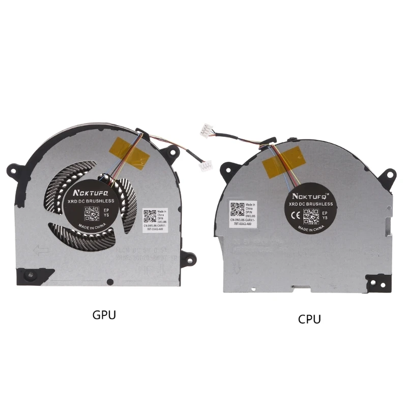 CPU GPU Fan DC5V Cooling Fans for Legion Y540-17 Y540-17IRH GTX1660 Notebook CPU Cooler Radiator Fans Laptop Heatsink
CPU GPU Fan DC5V Cooling Fans for Legion Y540-17 Y540-17IRH GTX1660 Notebook CPU Cooler Radiator Fans Laptop Heatsink