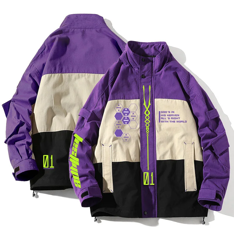 HOT!Anime Evangelion Shogoki EVA-00 02 Autumn Winter Work Coat Men Women Pueple Yellow Blue Colors Fashion Cosplay Jacket
HOT!Anime Evangelion Shogoki EVA-00 02 Autumn Winter Work Coat Men Women Pueple Yellow Blue Colors Fashion Cosplay Jacket