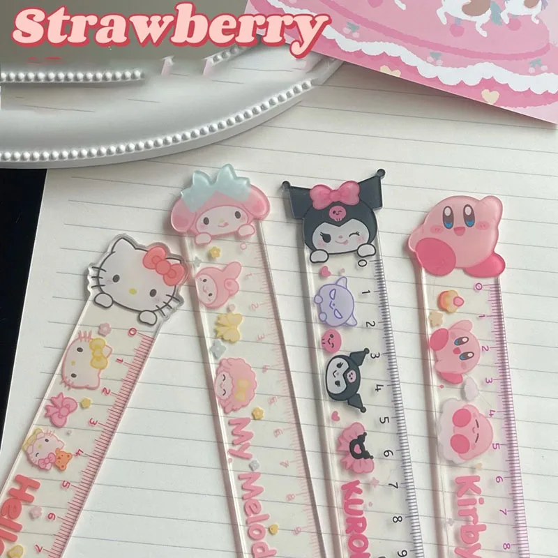 Kawaii Sanrios Stationery Hellokittys Kuromi My Melody Cinnamoroll Kirby Cartoon Ruler Learning Stationery Measuring Office Tool
Kawaii Sanrios Stationery Hellokittys Kuromi My Melody Cinnamoroll Kirby Cartoon Ruler Learning Stationery Measuring Office Tool
