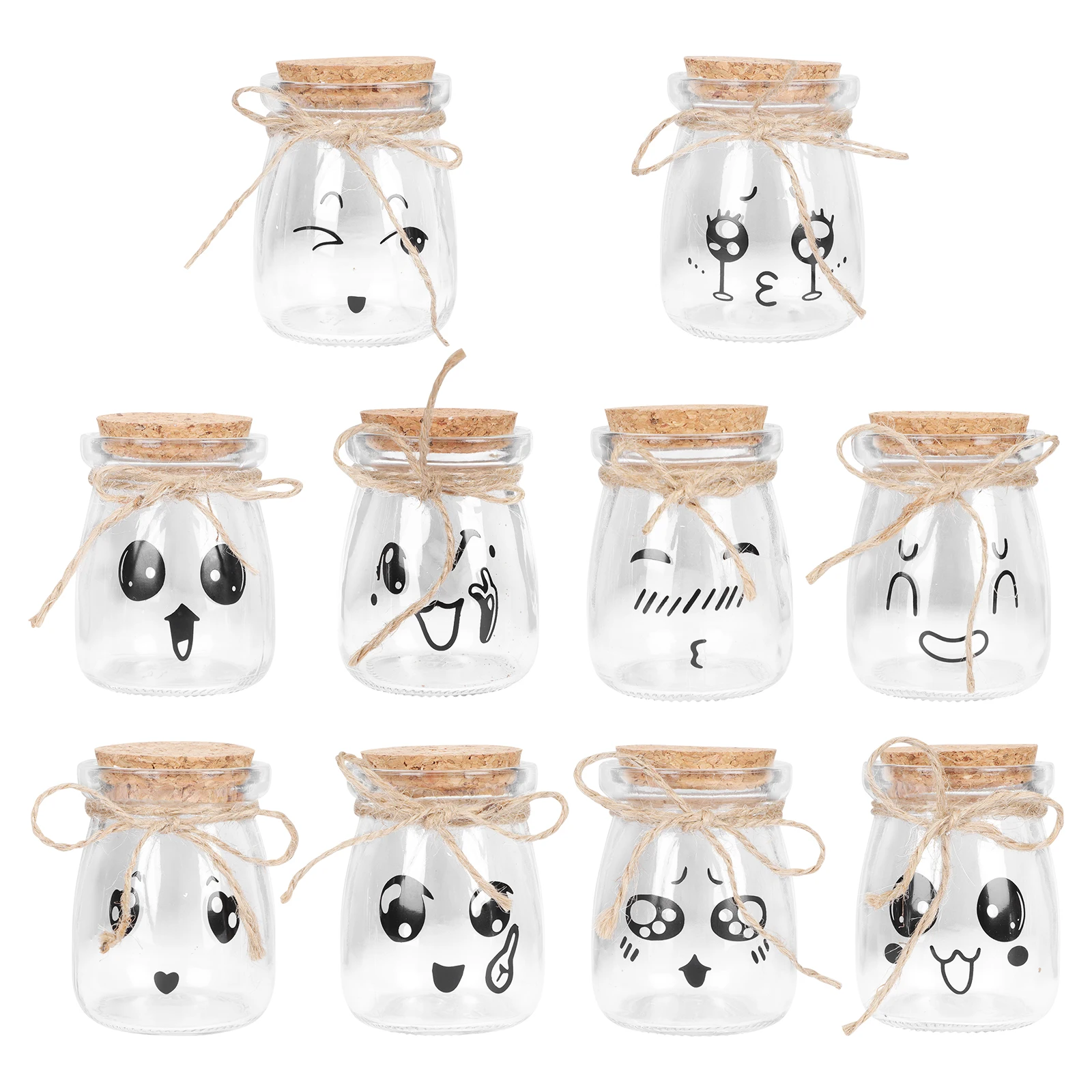 10pcs Glass Yogurt Packing Bottles Pudding Serving Bottles Drift Bottles Happy Candy Bottle Decorative Ornament Glass Bottle
10pcs Glass Yogurt Packing Bottles Pudding Serving Bottles Drift Bottles Happy Candy Bottle Decorative Ornament Glass Bottle