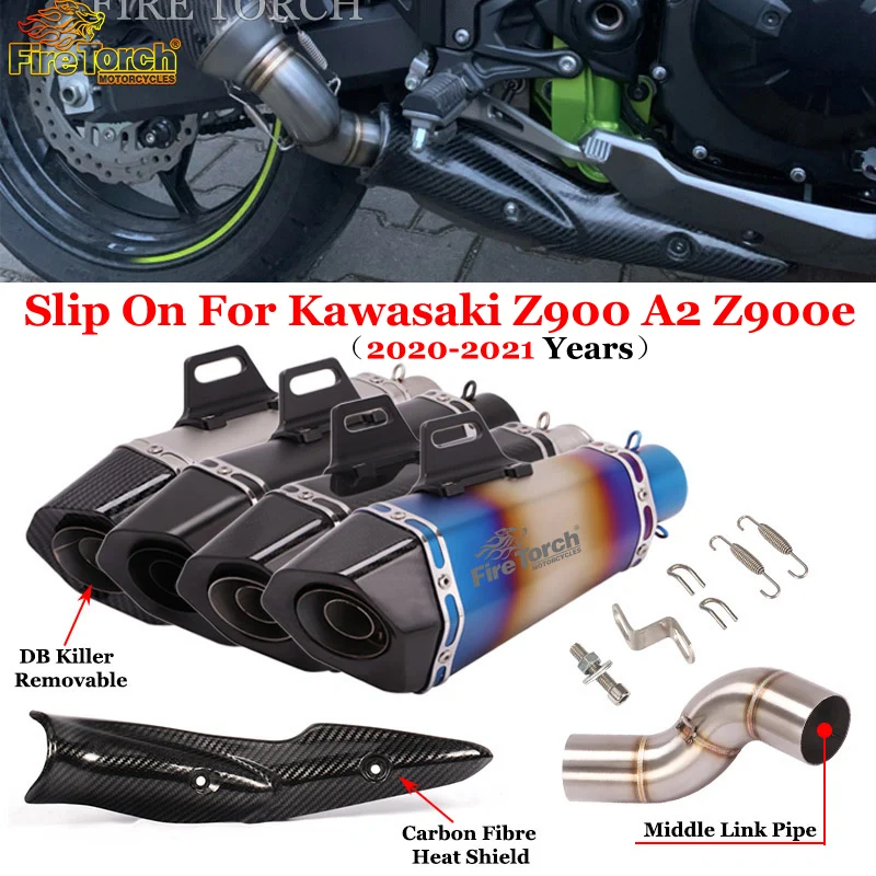 Slip-On For Kawasaki Z900 A2 Z900e 2020 2021 Motorcycle Exhaust System Modify Mid Link Pipe With Escape Moto Muffler DB Killer
Slip-On For Kawasaki Z900 A2 Z900e 2020 2021 Motorcycle Exhaust System Modify Mid Link Pipe With Escape Moto Muffler DB Killer