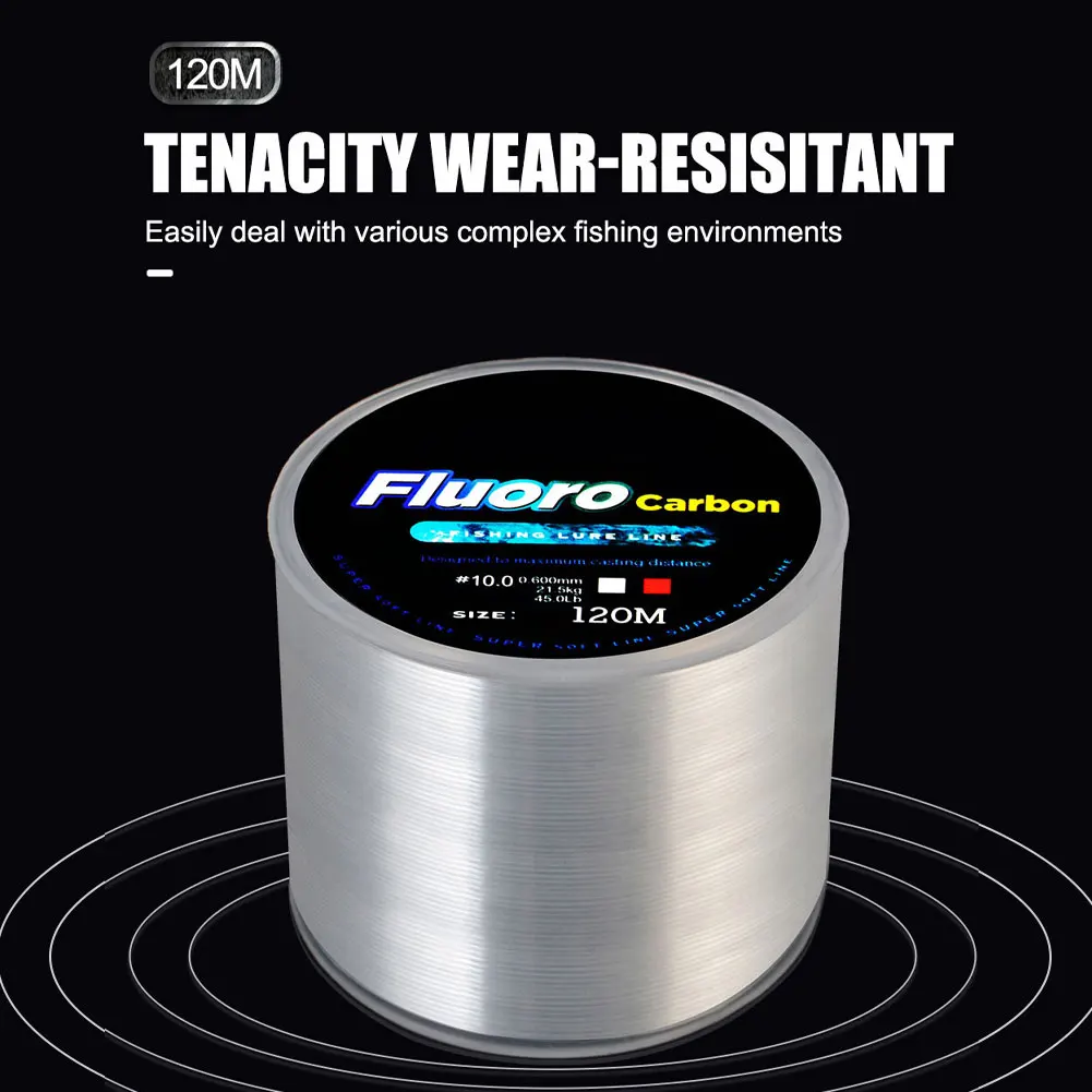 120M Carbon Fiber Coating Leader Fishing Line Nylon String Cord Clear Durable Fishing Wire 0.2-0.6mm 3.25-21.5kg Fishing Tool
120M Carbon Fiber Coating Leader Fishing Line Nylon String Cord Clear Durable Fishing Wire 0.2-0.6mm 3.25-21.5kg Fishing Tool