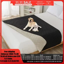 Waterproof Bedspread Pads Washable Non-Slip Bed King Size Bed Sheet Covers Kids Pet Dog Cat Urine Pad Bed Mattress Protector Mat