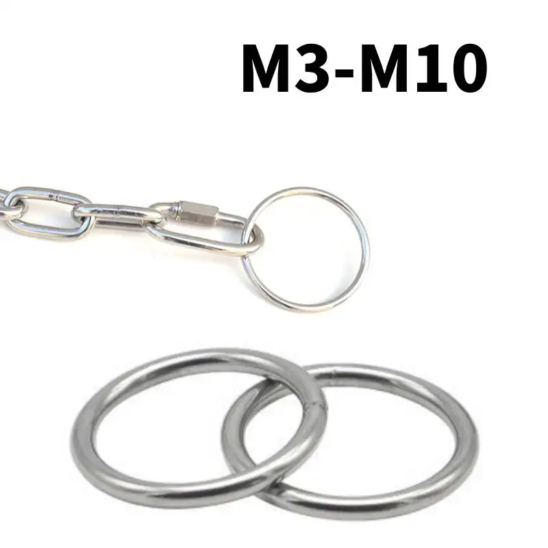 4/2/1PCS 304 Stainless Steel O Ring Thickness Strapping Welded Round Rings 20/30/40/50/60mm Ring Solid Ring Seamless Steel Steel
4/2/1PCS 304 Stainless Steel O Ring Thickness Strapping Welded Round Rings 20/30/40/50/60mm Ring Solid Ring Seamless Steel Steel