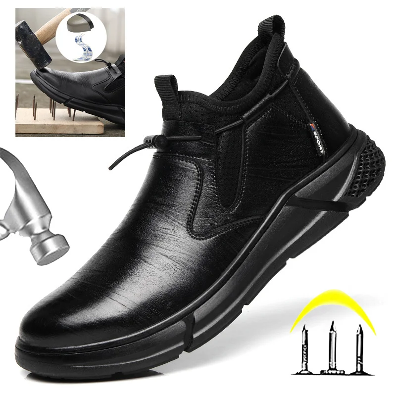 Men Work Safety Shoes Steel Toe Work Sneakers Wear-resistant Anti-slip Flat Industrial Construction Protection Work Shoes Men
Men Work Safety Shoes Steel Toe Work Sneakers Wear-resistant Anti-slip Flat Industrial Construction Protection Work Shoes Men