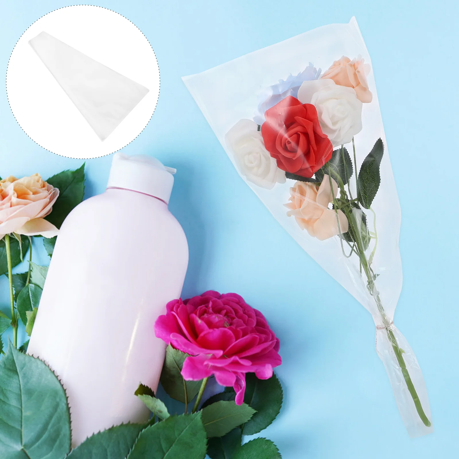 50 Pcs Glass Rose Flower Gift Bouquet Wrapping Bag Paper Florist Supplies Opp Individual
50 Pcs Glass Rose Flower Gift Bouquet Wrapping Bag Paper Florist Supplies Opp Individual