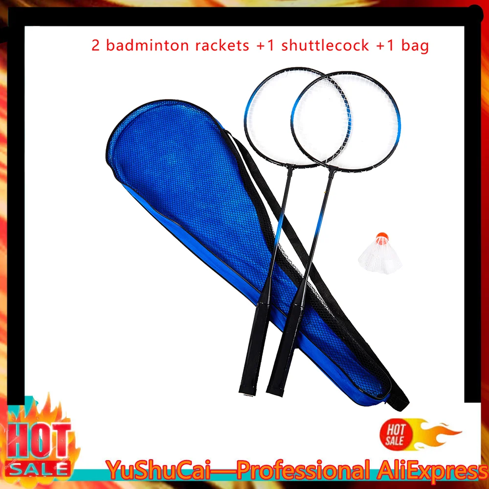 

2PCS Full Carbon Fiber Ultralight Badminton Racket Set Training Sports Equipment Professional Offensive Padel Racket Racquet Hot
