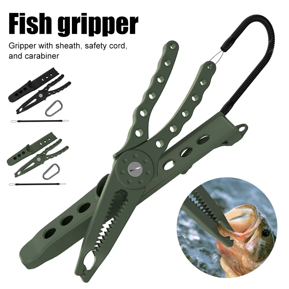 New Fishing Pliers Plastic Fish Lip Grabber with Sheath Bass Trout Fishing Mouth Gripper Non-Slip Handle Fishing Accessories
New Fishing Pliers Plastic Fish Lip Grabber with Sheath Bass Trout Fishing Mouth Gripper Non-Slip Handle Fishing Accessories