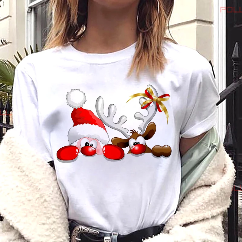 Maycaur New Womens Christmas Tshirts Fashion Santa Claus Printed Shirt Women Cartoon Reindeer Funny Printed Tops Tee Female
Maycaur New Womens Christmas Tshirts Fashion Santa Claus Printed Shirt Women Cartoon Reindeer Funny Printed Tops Tee Female