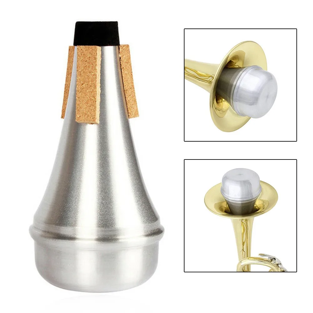 1pc Aluminium Trumpets Mute Silencer Practice Beginner Light-Weight Trumpet Tool Length 133mm Small End 20mm Larger End 56mm
1pc Aluminium Trumpets Mute Silencer Practice Beginner Light-Weight Trumpet Tool Length 133mm Small End 20mm Larger End 56mm
