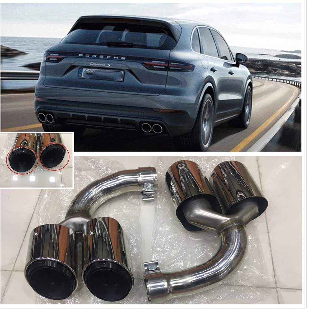 Глушитель выхлопной трубы из нержавеющей стали для Porsche Cayenne 2018 2019 
Глушитель выхлопной трубы из нержавеющей стали для Porsche Cayenne 2018 2019