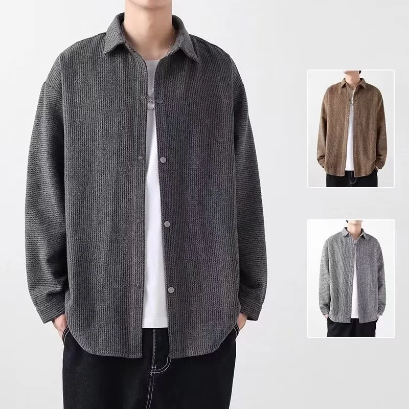 High quality Corduroy Jacket 2023 New Spring and Casual Trend Collar Youth Autumn Loose Men's Shirt Coat
High quality Corduroy Jacket 2023 New Spring and Casual Trend Collar Youth Autumn Loose Men's Shirt Coat