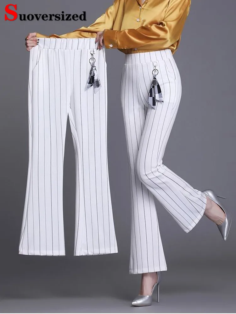 Striped Skinny High Waist Suit Flare Pants Women New Fashion Office Oversize 4xl Pantalones Casual Bell Bottom Spodnie
Striped Skinny High Waist Suit Flare Pants Women New Fashion Office Oversize 4xl Pantalones Casual Bell Bottom Spodnie