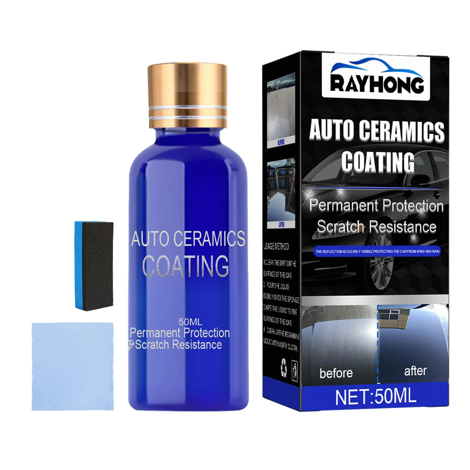 Ceramic Coating Kit Hydrophobic Polish Nano Coating Agent Anti Scratch Polish Nano Coating Agent with Sponge and No-dust Cloth Q
Ceramic Coating Kit Hydrophobic Polish Nano Coating Agent Anti Scratch Polish Nano Coating Agent with Sponge and No-dust Cloth Q
