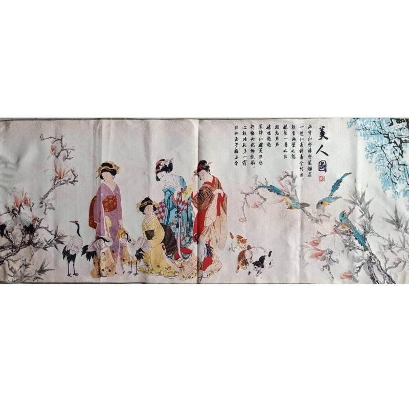 Beauty Thangka embroidery, home mural decoration handicraft
Beauty Thangka embroidery, home mural decoration handicraft