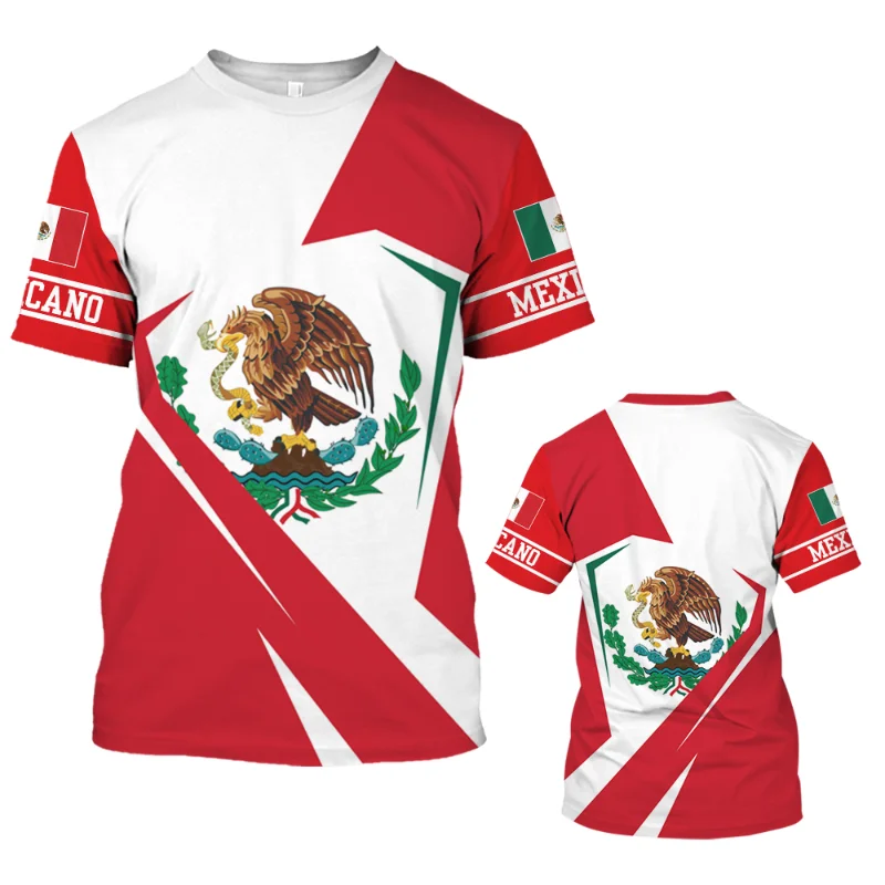 Summer Hot 3D Flag Print Mexican Men's T-shirt Plus Size Short Sleeve Vintage Top
Summer Hot 3D Flag Print Mexican Men's T-shirt Plus Size Short Sleeve Vintage Top