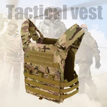 Military Tactical Vest Waterproof Outdoor Body Armor Lightweight JPC Molle Plate Carrier Hunting Vest CS Game Jungle Gear