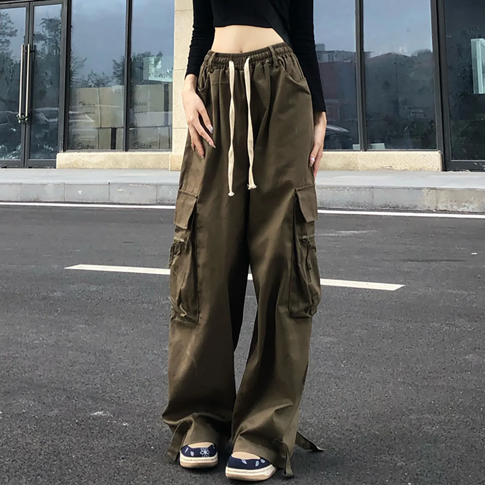 Zipper Baggy Cargo Trousers For Womens 2023 Retro High Waist Straight Tube Pantalones Y2k Harajuku Jogging Sweatpants Grunge
Zipper Baggy Cargo Trousers For Womens 2023 Retro High Waist Straight Tube Pantalones Y2k Harajuku Jogging Sweatpants Grunge