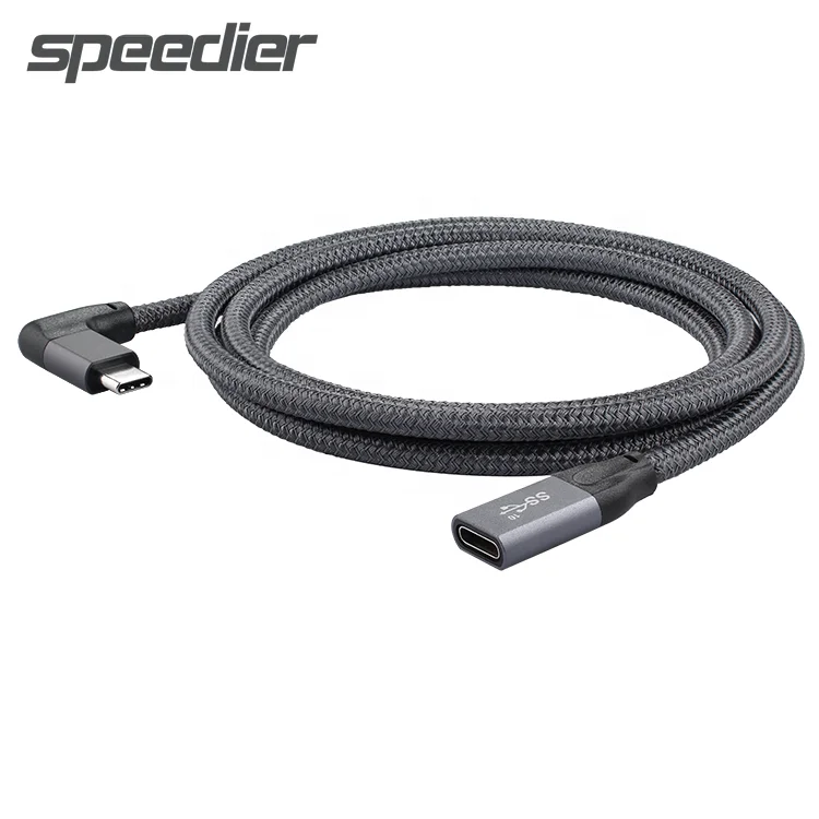 USB C Extension Cable Right Angle USB 3.1 Type C Male To Female 10Gbps Data Cable Compatible MacBook Pro iPad ProNintendo Switch 
USB C Extension Cable Right Angle USB 3.1 Type C Male To Female 10Gbps Data Cable Compatible MacBook Pro iPad ProNintendo Switch
