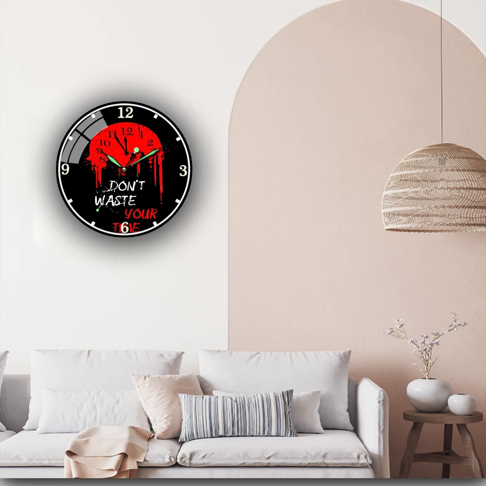 Waste Your Time Words Of Encouragement Acrylic Wall Clock Creative Bedroom Silent Quartz Watches Silent Quartz Wall Clock
Waste Your Time Words Of Encouragement Acrylic Wall Clock Creative Bedroom Silent Quartz Watches Silent Quartz Wall Clock