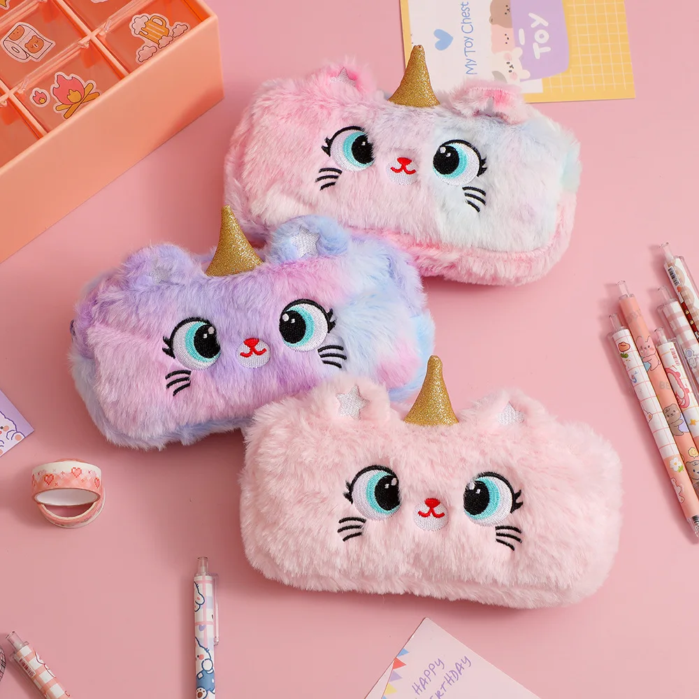 Cartoon High Capacity Plush Pencil Case Unicorn Cute Girl Child Storage Bag Student Stationery School Supplies Kawaii Bag
Cartoon High Capacity Plush Pencil Case Unicorn Cute Girl Child Storage Bag Student Stationery School Supplies Kawaii Bag