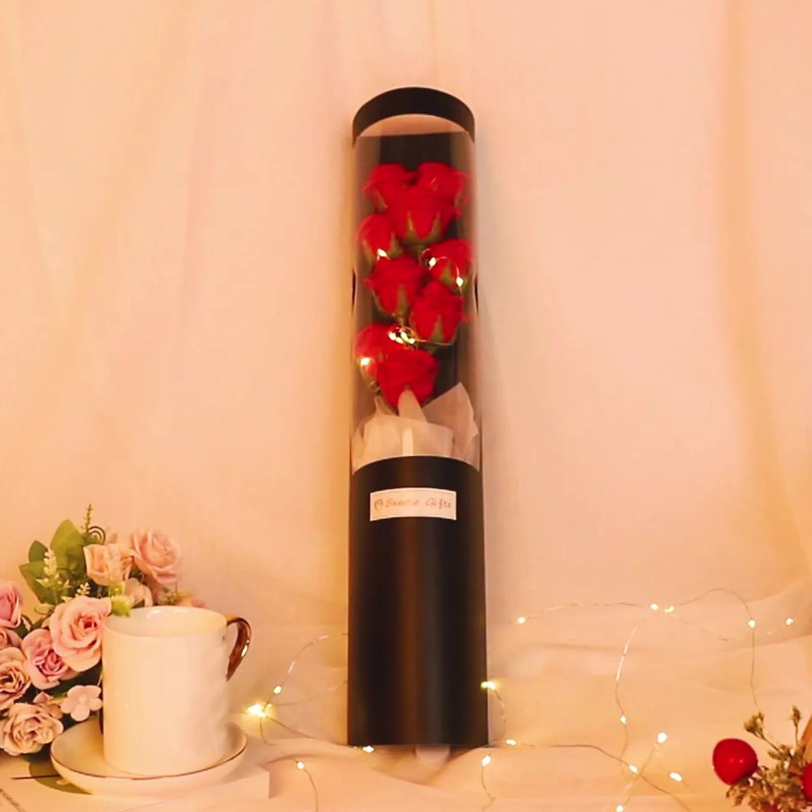 

Искусственный цветок в виде Розы, подарок на день Святого Валентина, 2023, со стеклянным куполом